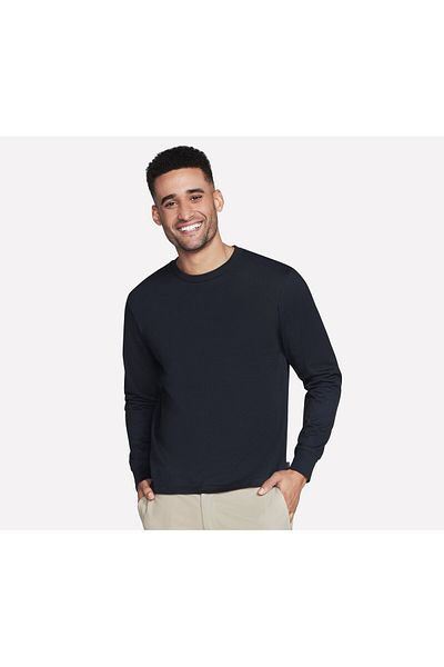 SKECHERS SKECHJERSEY MAX LS TEE men's longsleeve black