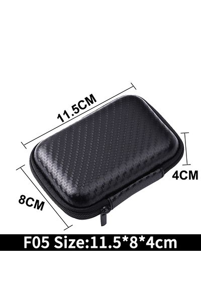 Choice Bf05 Earphone Data Storage Bag Oval Square Rectangle Cable Organizer Bags Mini Zipper Pouch Tech Gad