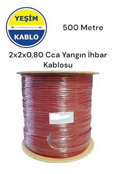 YEŞİM Yeşim Kablo 2x2x0.80 Mm Yangın İhbar Kablosu 500 Metre