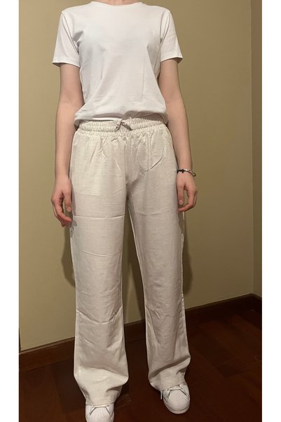 ByEsila Brand Model Women's Linen Pants