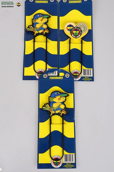 Fenerbahçe Licensed "2 Pieces" Silicone Paper Clips with Dekomus