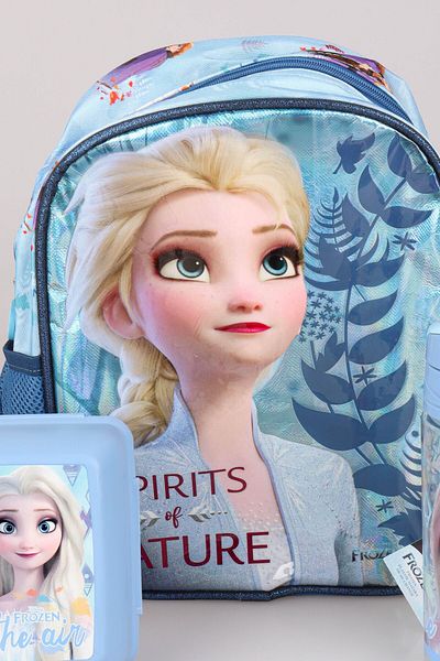 Disney DEKOMUS LICENȚIAT ELSA FROZEN CU O COMPARTIMENT MĂRIME MĂRIMI 32 CM GEANT DE GRADINĂ, VASĂ DE Hrănire ȘI TRI DE 500 ML