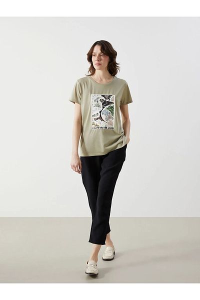 LC Waikiki Lcwaikiki Classic Black Elastic Waist Loose Fit Women's Trousers