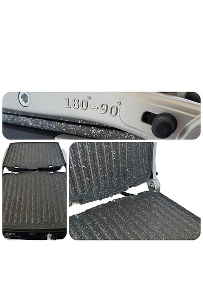 FMS Granite Panini Grill Arm Toaster Rose
