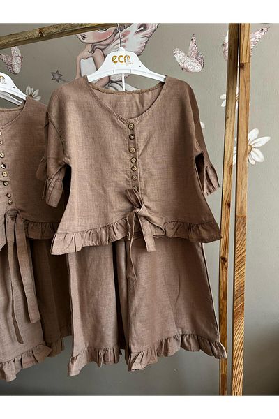 cacakids Girl's Double Linen Suit