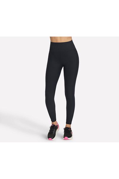 SKECHERS GOFLEX RIB FL HW LEGGING women's leggings black