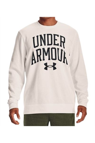 Under Armour Hanorac barbatesc UA RIVAL TERRY CREW alb