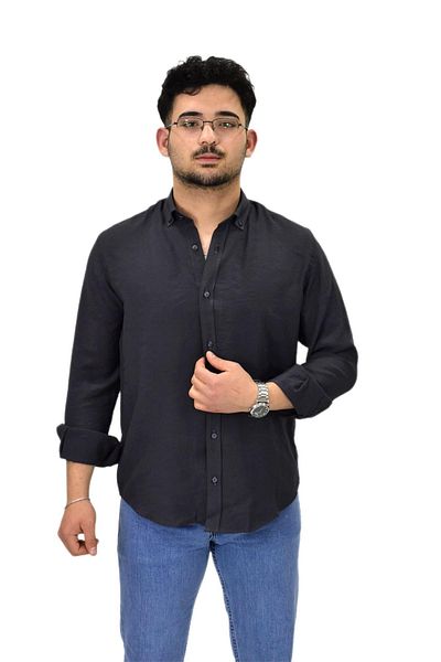 Raymons Ανδρικό μακρυμάνικο πουκάμισο Silim Fit G5019 BGL-ST04493