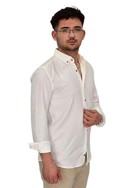 Raymons Чоловіча спортивна сорочка з довгими рукавами Silim Fit G5019 BGL-ST04493