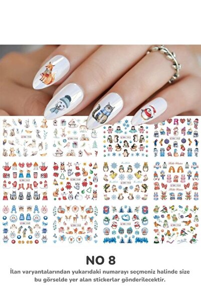 Full Beauty Renkli ve Desenli Tırnak Stickerları - Nail Art Sticker Çeşitleri...