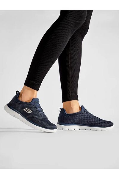SKECHERS SKECHERS SUMMITS BRIGHT BEZEL women's sneakers navy blue
