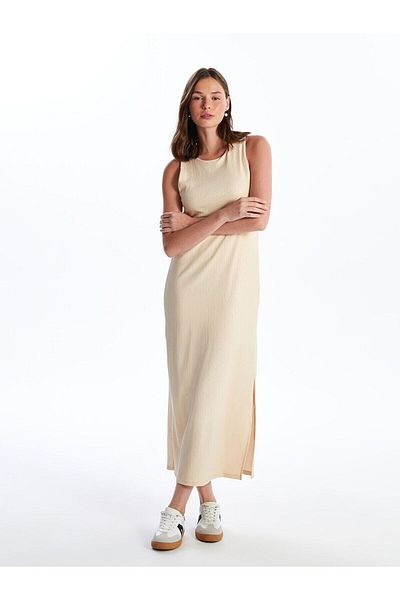 LC Waikiki Women's Crew Neck Straight Dress