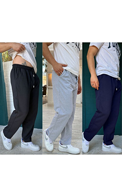 OXVİN Φούτερ με 3 σωλήνες με 2 κλωστές Εποχιακό φαρδύ πόδι (πλήρης εφαρμογή)