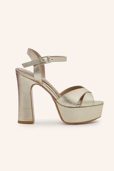 MARCATELLI Gold Heeled Shoes