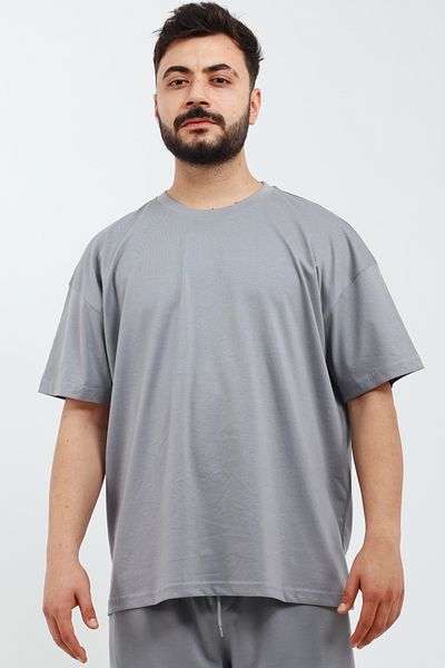 OXVİN Ανδρικό 100% βαμβακερό πλεκτό T-Shirt OVERSIZED (RELAXED FIT)