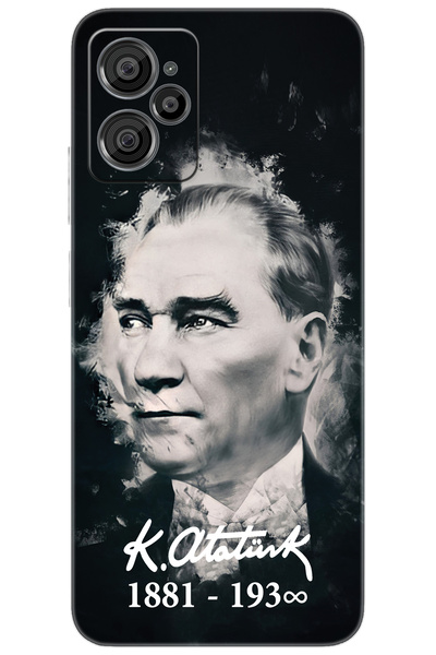CASPER Via X30 / X30 PLUS Uyumlu Kılıf Desen Baskılı Silikon Mustafa Kemal Atatürk STK:388 CP-URIHwC1