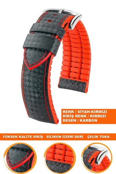COBRA 20mm Fossil-Welder-Casio-Seiko-Omega-Armani Watch Compatible Leather Silicone Watch Band Strap Ds20Mm