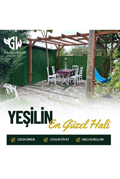 ÇINAR DİZAYN Çim Çit Örgü Telli Bahçe Çiti 80 cm X 1 mt