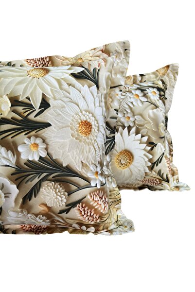 Hayal çeyiz Digital Printing 3D 100% Cotton Pillow Case with 2 Hidden Zippers