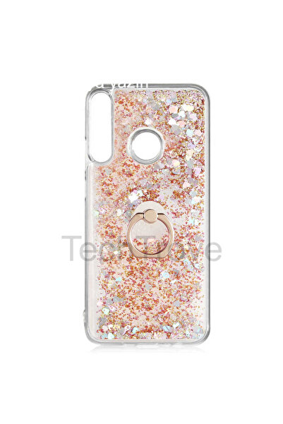 TechTrove Huawei P40 Lite E Kılıf Simli Sıvılı Tasarım Kamera Koruma Çıkıntıl...