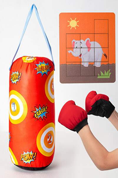 kyspor Çocuklar İçin Eğlenceli Boks Seti + Sürpriz Puzzle Hediye!