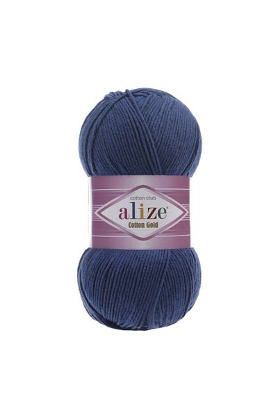 Alize Coarda de bumbac de vară Bumbac Aur Amigurumi Punch Ipi 279 Midnight Blue