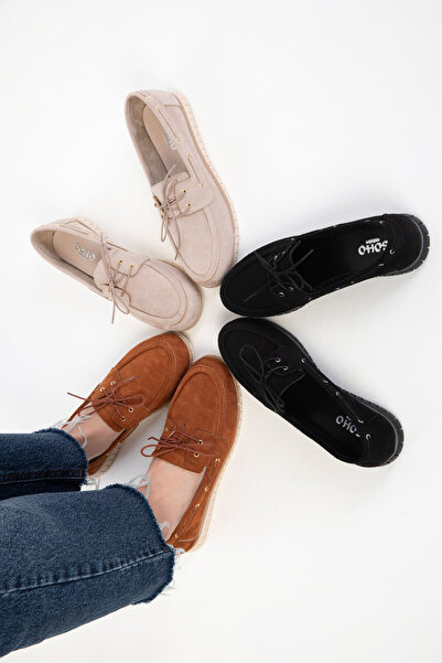 SOHO Taba Süet Kadın Loafer Ayakkabı 20572