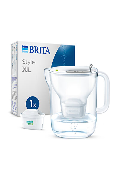 BRITA Style XL 1x Maxtra Pro All-In-1 Filtreli Su Arıtma Sürahisi - Gri 3.5 lt