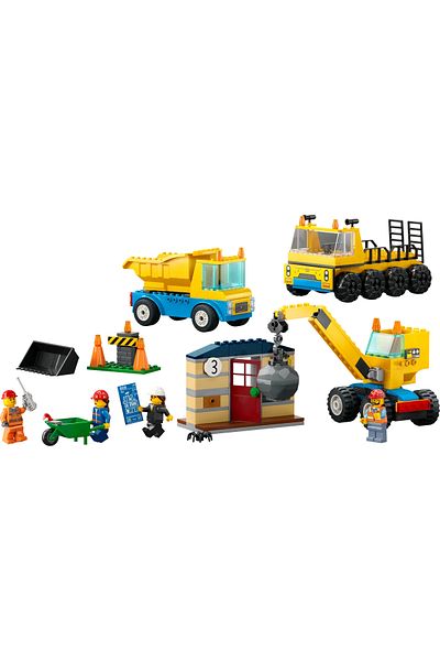 LEGO ® City Construction Trucks and Wrecking Ball Crane 60391