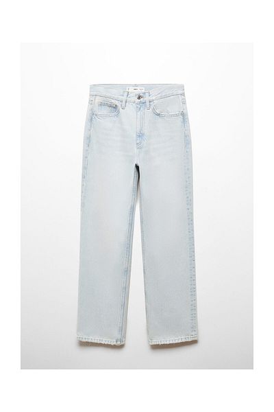 MANGO Woman Mid-rise straight jeans