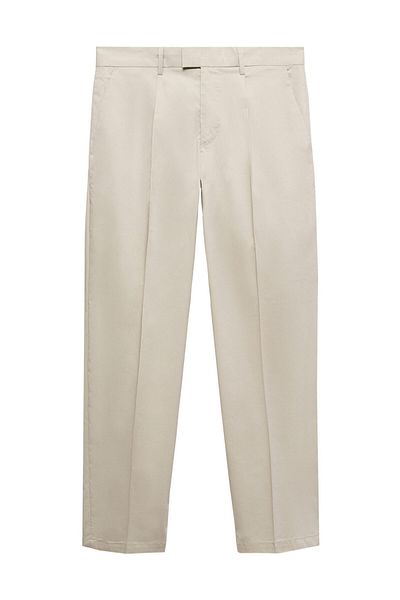 MANGO Beige Men's Trousers 77010571