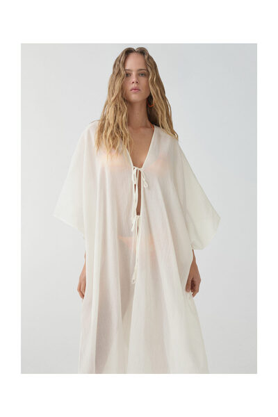 MANGO Woman White Women's Kimono&Kaftan 67069227