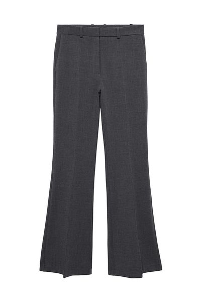 MANGO Gray Women's Pants 77055649