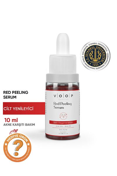 VOOP Red Peeling Mini Serum 10 ml |   Skin Tone Equalizer and Renewal |   10% Aha, 2% Bha