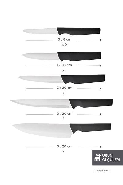 Karaca Dr. Inox Bundle 10 Parça Bıçak Seti