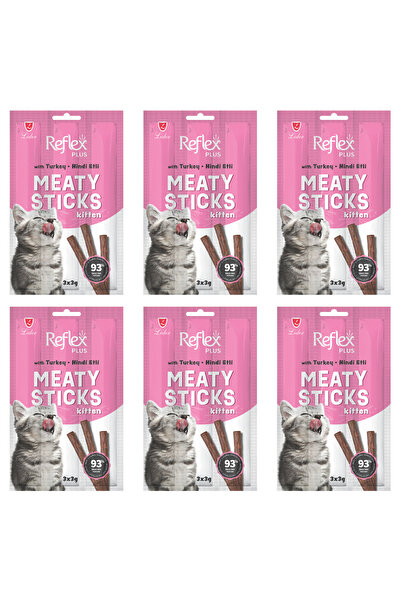 Reflex Hindili Stick Yavru Kedi Ödül Maması 3x3 Gr - 6 Paket