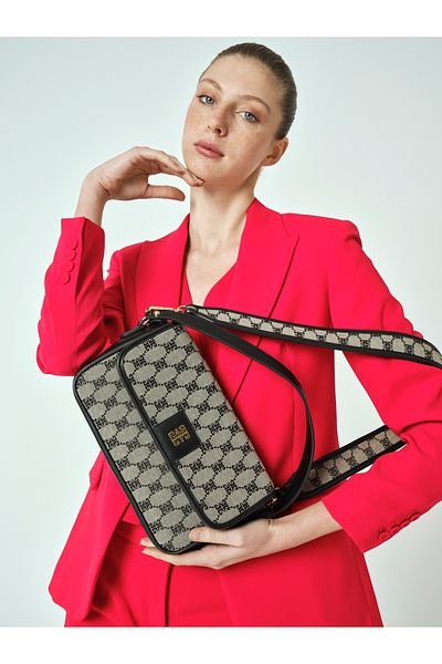 Pierre Cardin Γυναικεία πέτρινη τσάντα ώμου 05PO25Y2041
