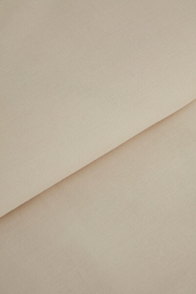 Karaca Home Pure Ruffle 100% Cotton Single Duvet Cover Set Light Beige