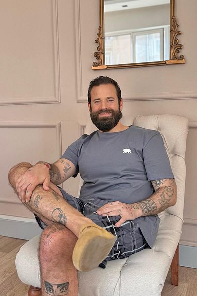 Pijamaevi Lover Family Pijamas με Smoked Bear Short - Ανδρικό Σετ