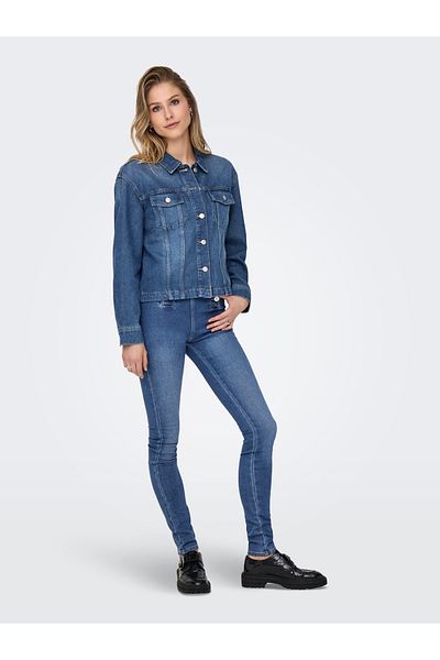 ONLY Numai jachetă de blugi Onlmika, cu buzunare duble, cu nasturi 15352316   Albastru