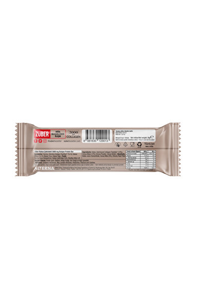 Züber 35g Collagen Protein Bar - 12 Trial Pack