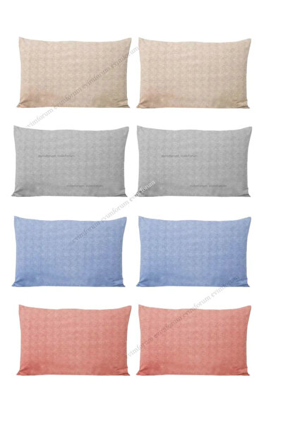 Formeya 8 Adet Kapaklı 4 Farklı Renk Yastık Kılıfı