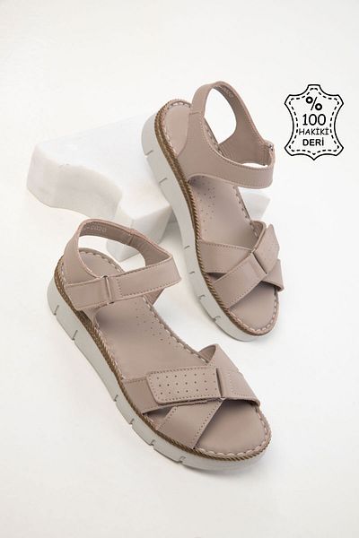 SOHO Nerz Echtes Leder Damen Sandalen 20538