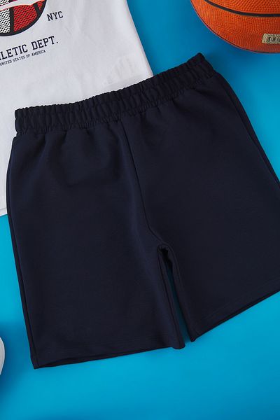 TRENDYOLKIDS White Men's Knight Basketball Shorts and Climbing Clothing Cotton Bench Tkdss25Au00139