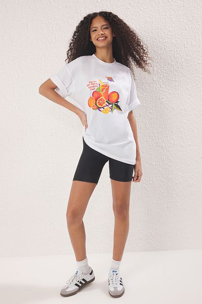 Trendyol Collection Ecru*001 Knitted T-Shirt Twoss25Ts00122