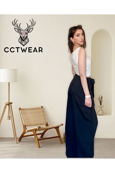 CCTWEAR Modal Tie Trousers