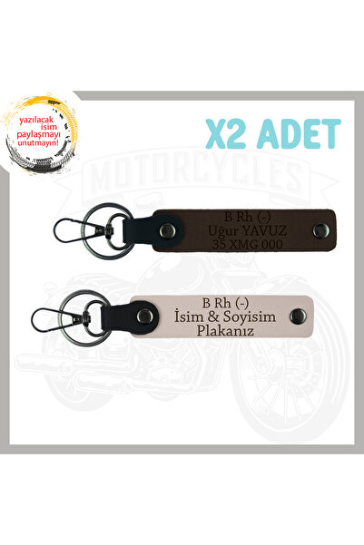 Asortishey Emergency Keychain with Name Plate and B Rh (-) Blood Group Writte...