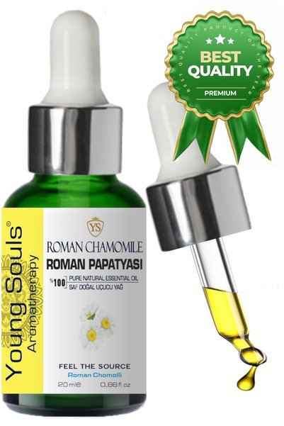 YOUNG SOULS Roman Chamomile Essential Oil Roman Papatyası Uçucu Yağ 20 Ml