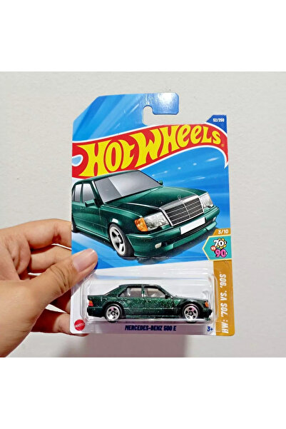 HOT WHEELS Mercedes-Benz 500 E – Sedefli Yeşil 2025 Serisi Koleksiyonluk Diec...