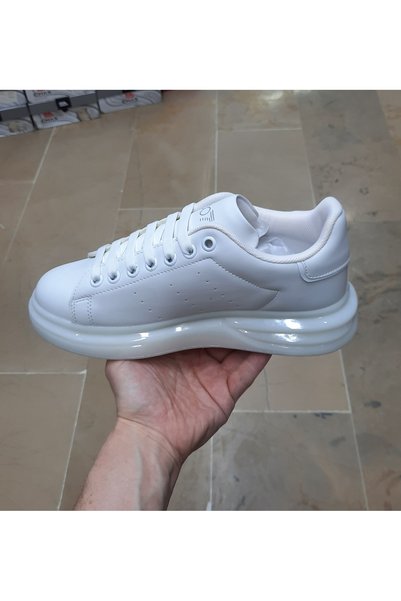 Bestoff Unisex Men's Orthopedic Transparent Silicone Sole Mcquen Model Senaker Casual Shoes